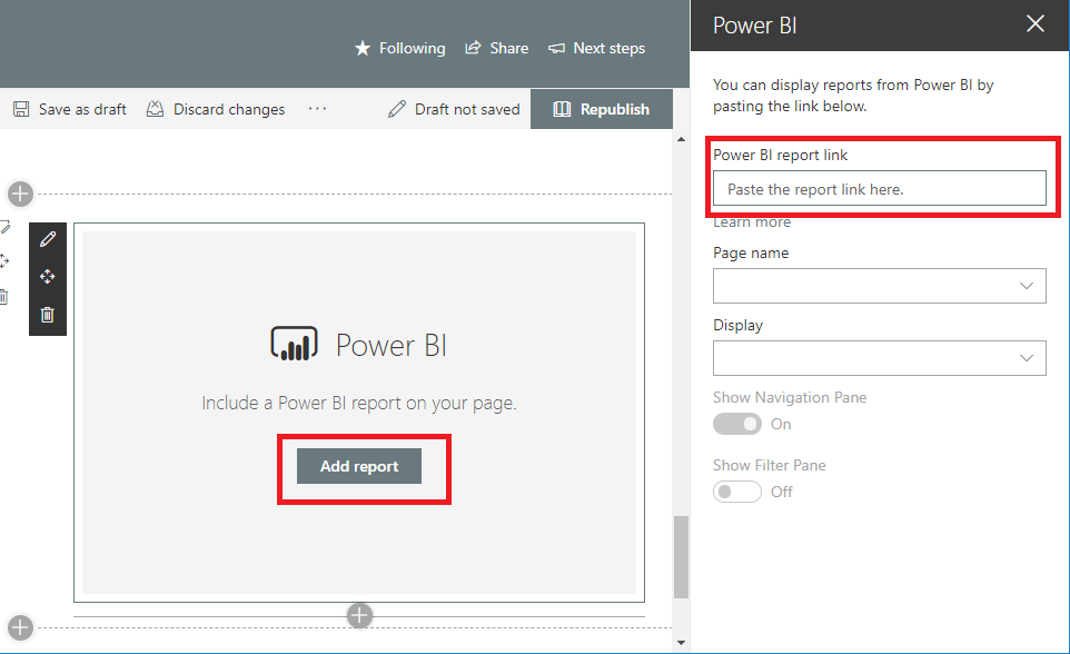 Add Power BI Report On SharePoint Modern Page And Manage Permissions